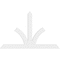 Ekena Millwork Richland Architectural Grade PVC Gable Bracket, 84"W x 52 1/2"H x 2"D x 6"F, 15/12 Pitch GBP084X53X0206RIC00 - alternate 3